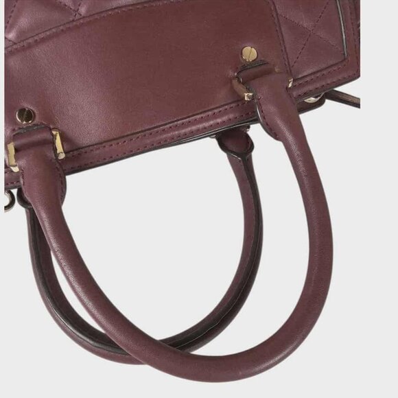 Michael Kors Burgundy Quilted Leather Medium Selma Satchel w/Crossbody Strap - Picture 15 of 15